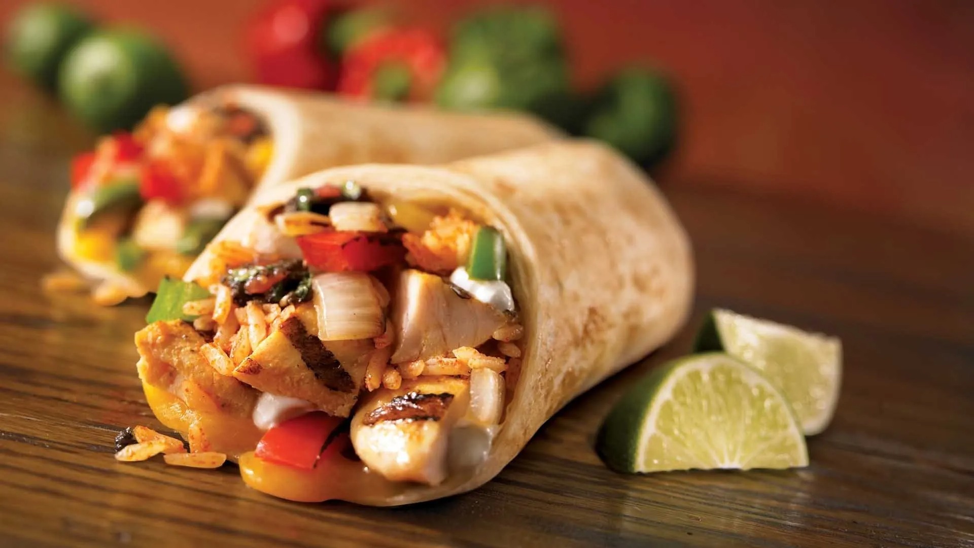 Chicken & Beef Burritos at Cancun Eats, Mexican restaurant in Blenheim