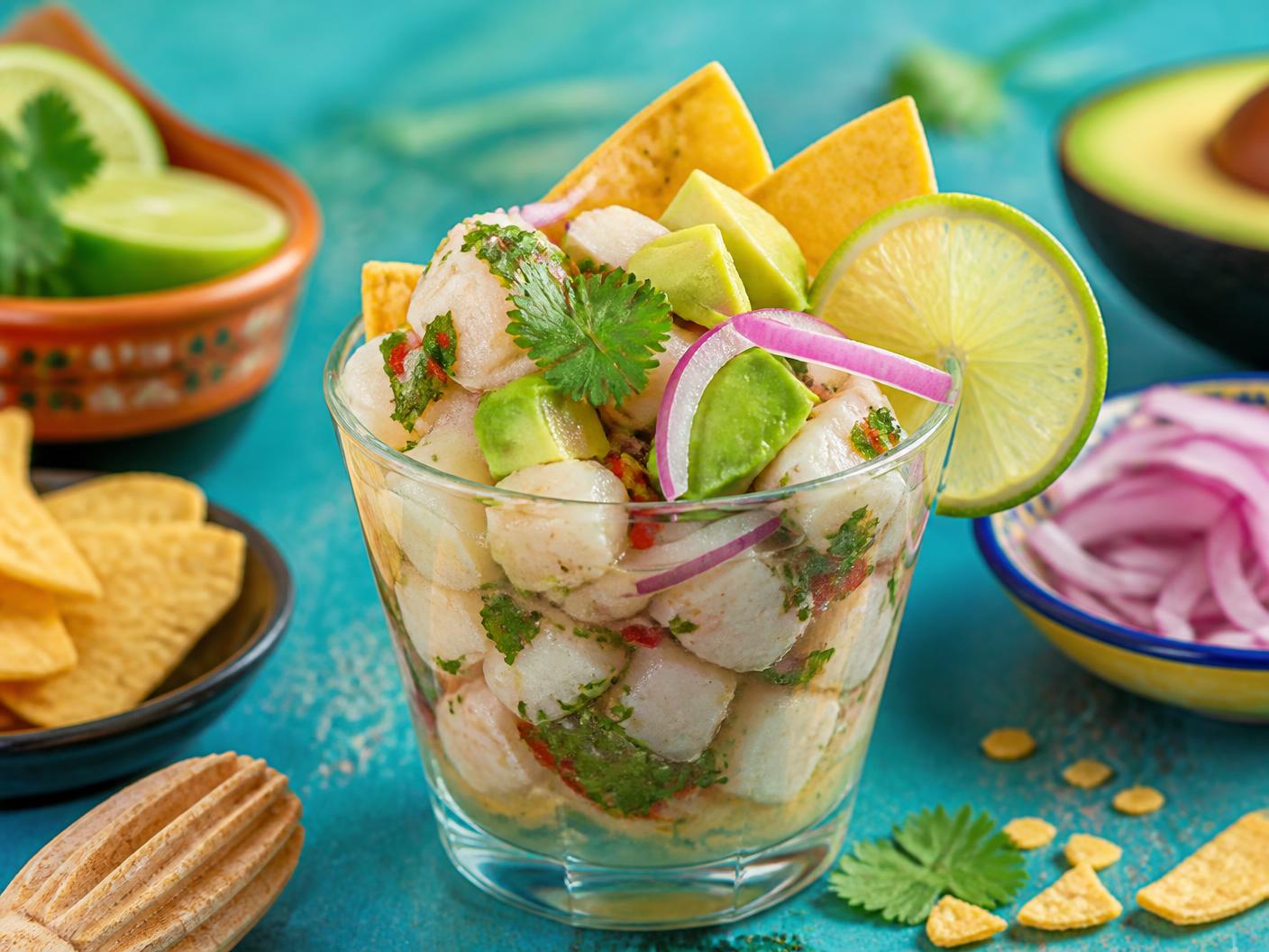 Ceviche at Cancun Eats, Mexican restaurant in Blenheim